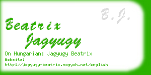 beatrix jagyugy business card